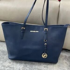 Michael Kors Blue Tote Bag